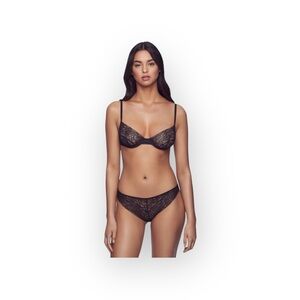 new Kiki de Montparnasse ♕ Lace Bikini Mesh Back Brief Panty ♕ Black ♕ XXS XS S